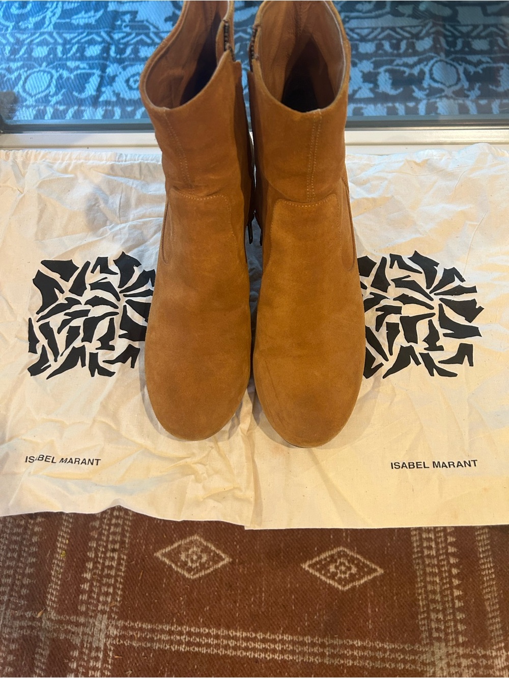 Isabel Marant Cognac Suede Ankle Boots size 41